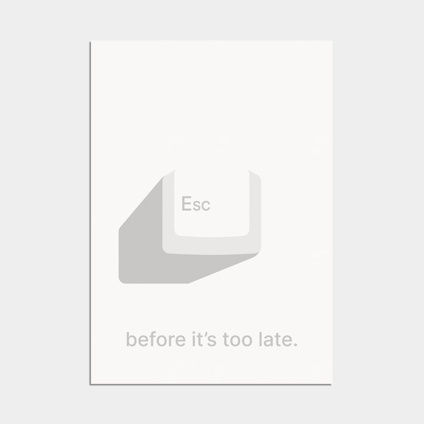 ESC Poster white