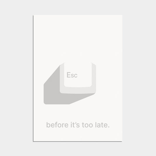 ESC Poster white