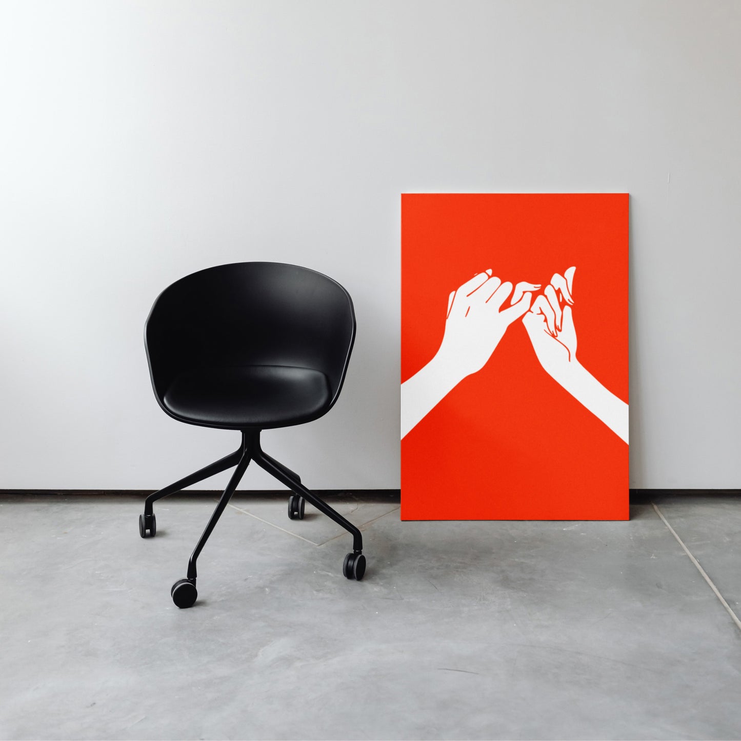 Pinky Promise Poster red