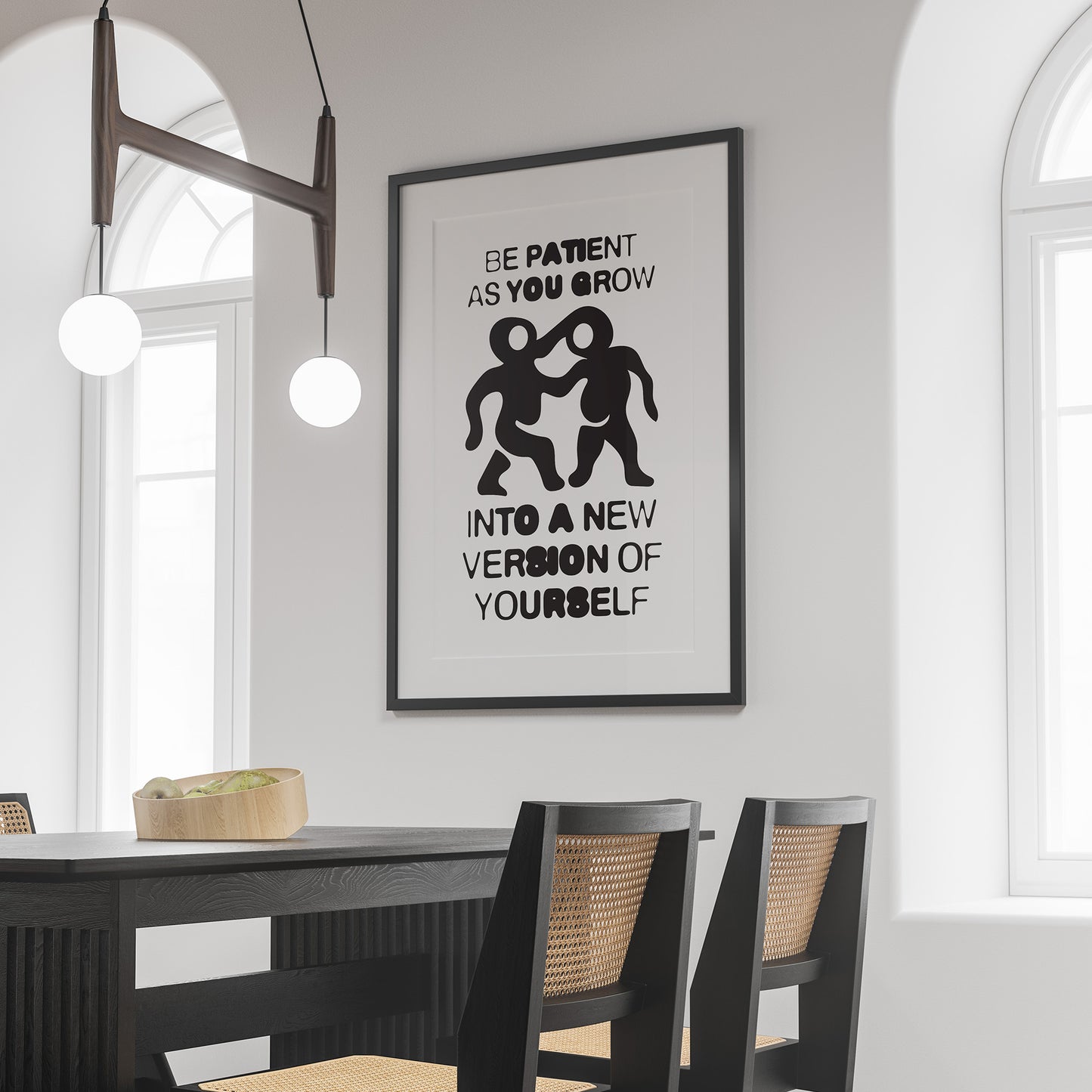 Be Patient Poster black