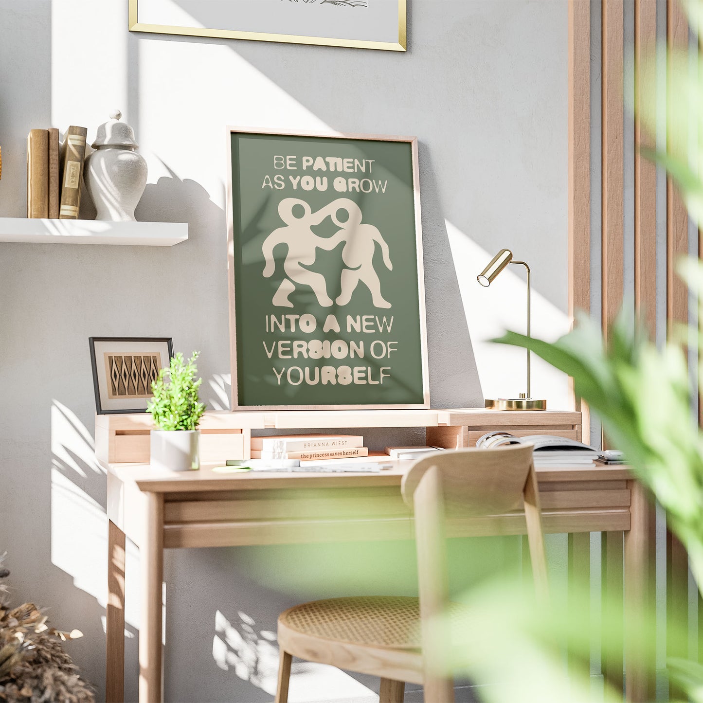 Be Patient Poster olive