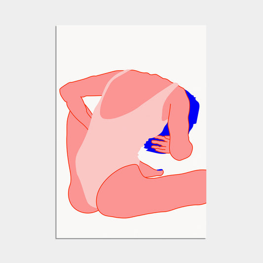 Beach Girl Poster pink