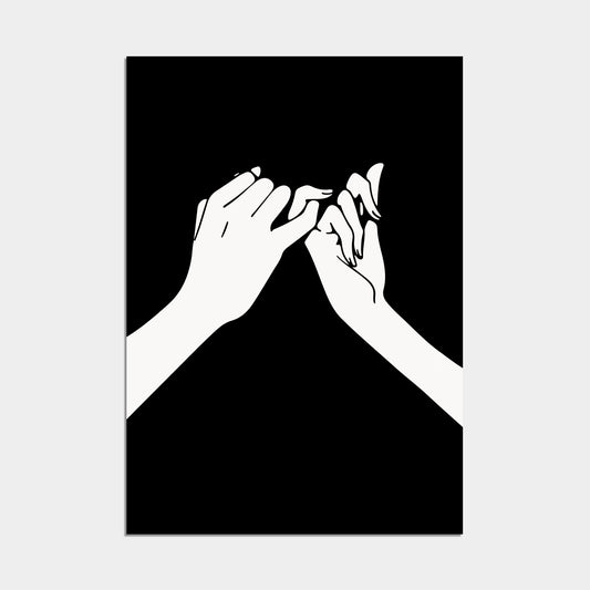 Pinky Promise Poster black