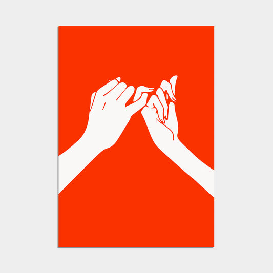 Pinky Promise Poster red