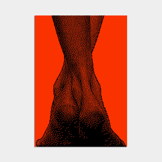Pixel Feel Poster red