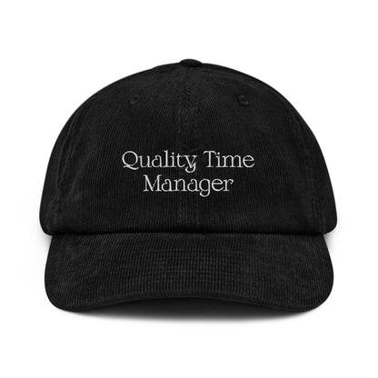 Quality Time Manager on Corduroy Cap