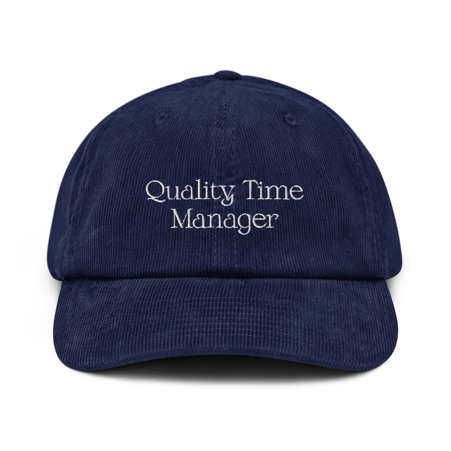 Quality Time Manager on Corduroy Cap