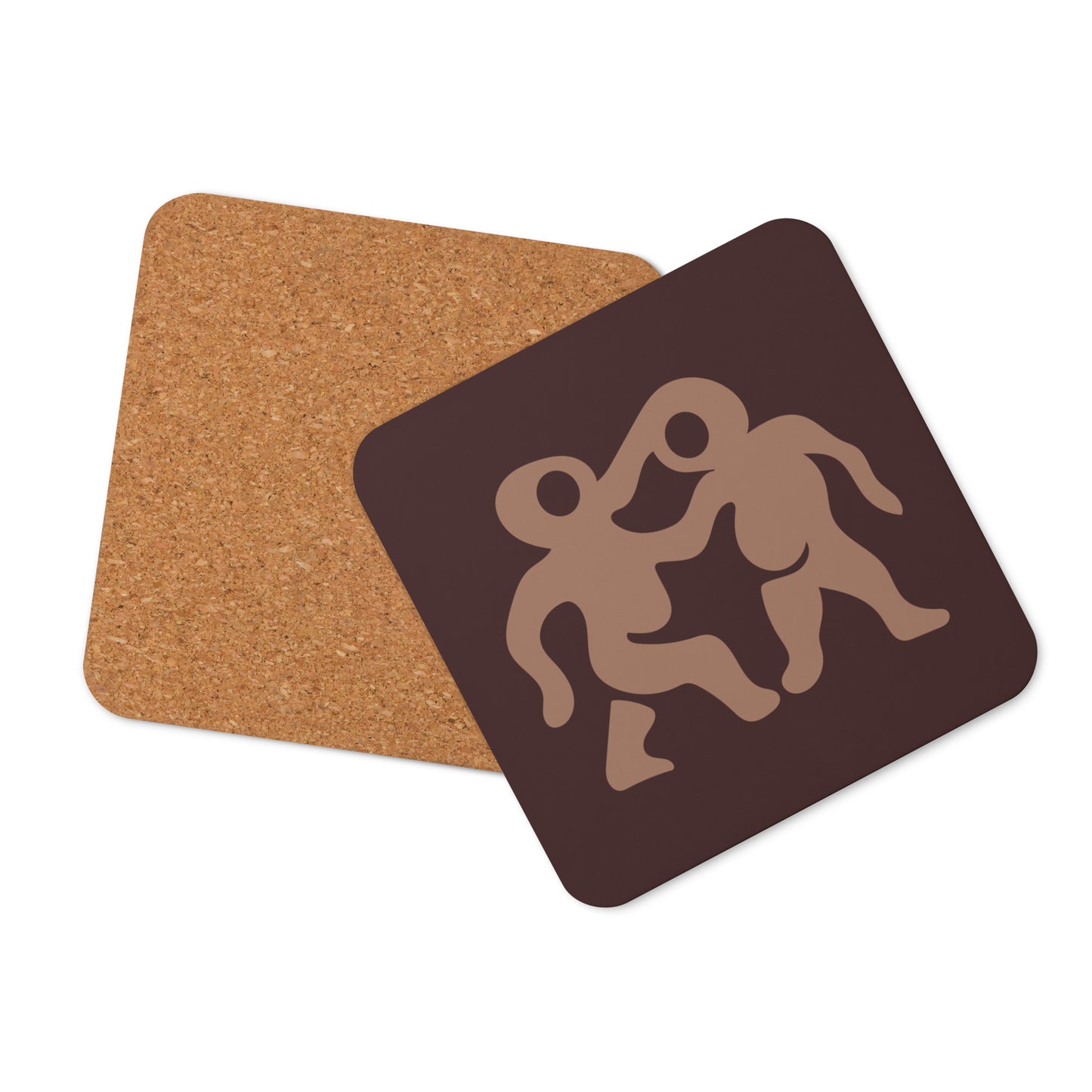 Patience Cork-Back Coaster chocolate