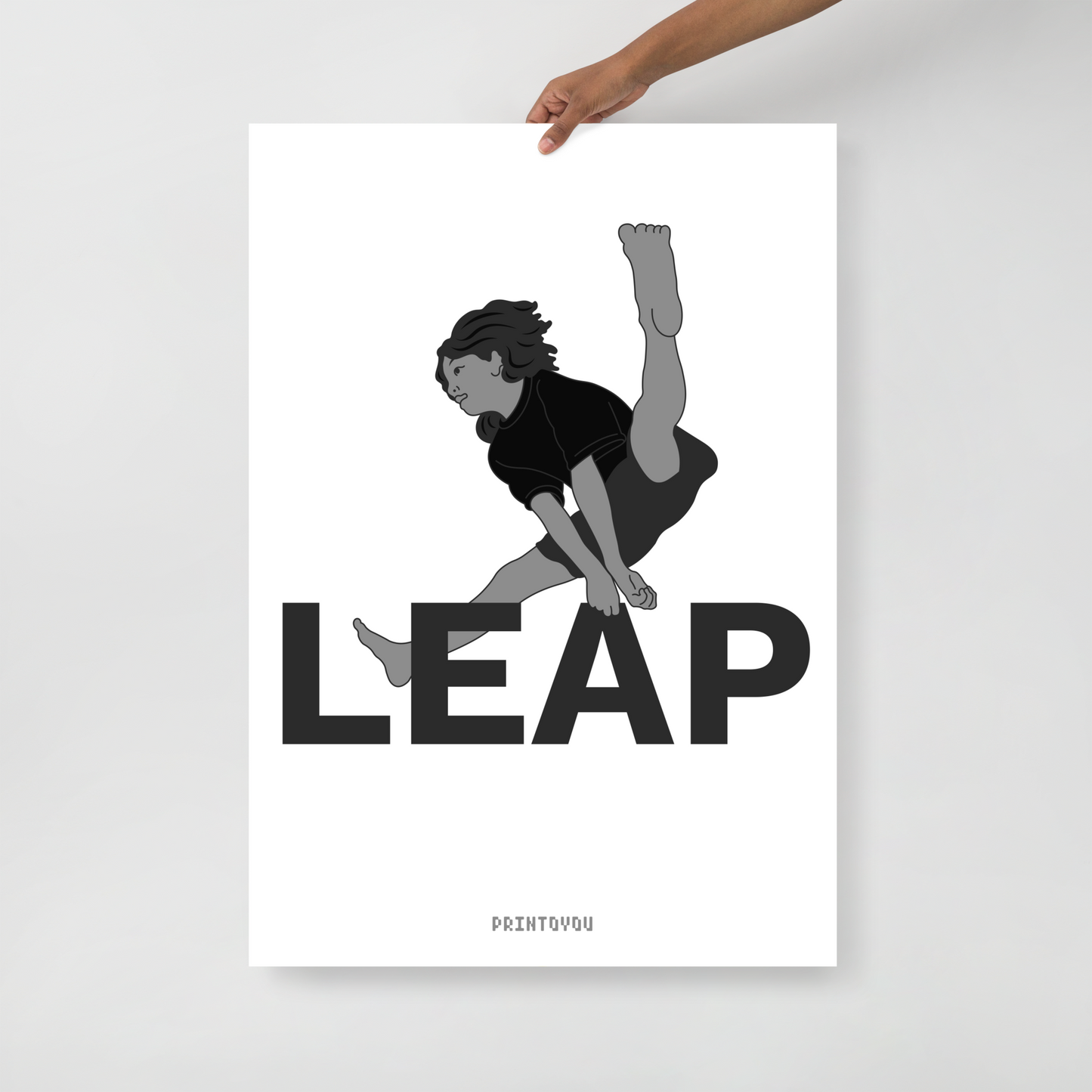 Leap Poster 1 Grey